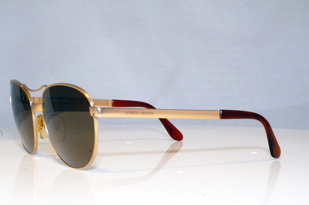 GIORGIO ARMANI Mens Vintage 1990 Designer Sunglasses Gold Aviator 644 904 17635
