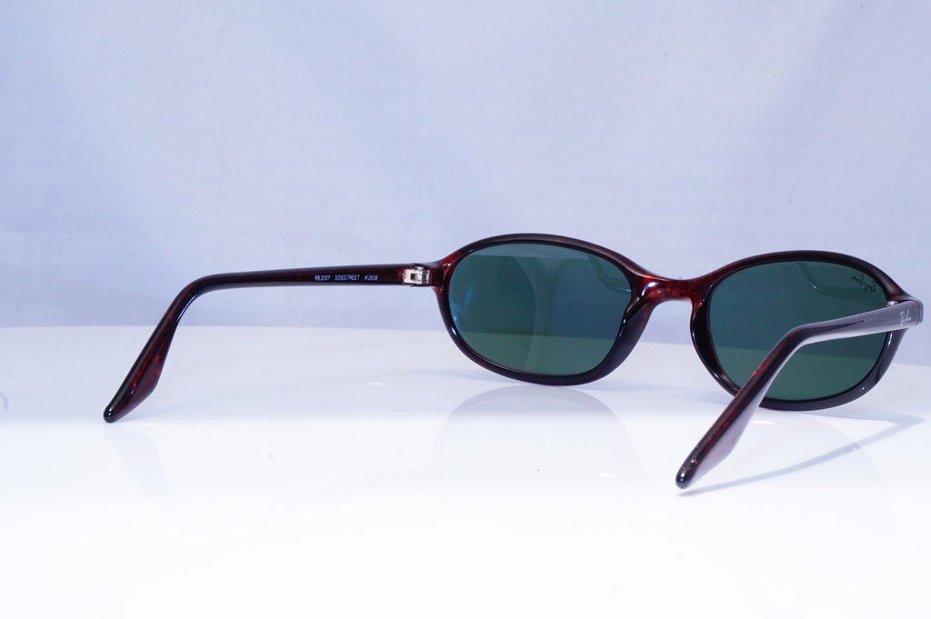 RAY-BAN Mens Vintage Designer Sunglasses Brown Rectangle RB 2007 W2838 18778