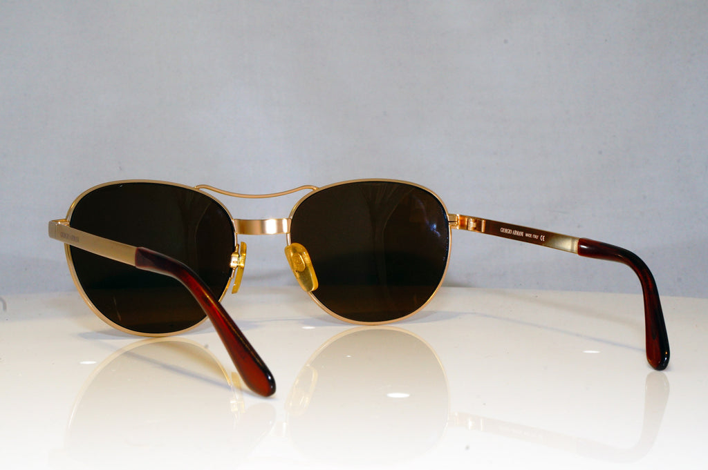 GIORGIO ARMANI Mens Vintage 1990 Designer Sunglasses Gold Aviator 644 904 17635