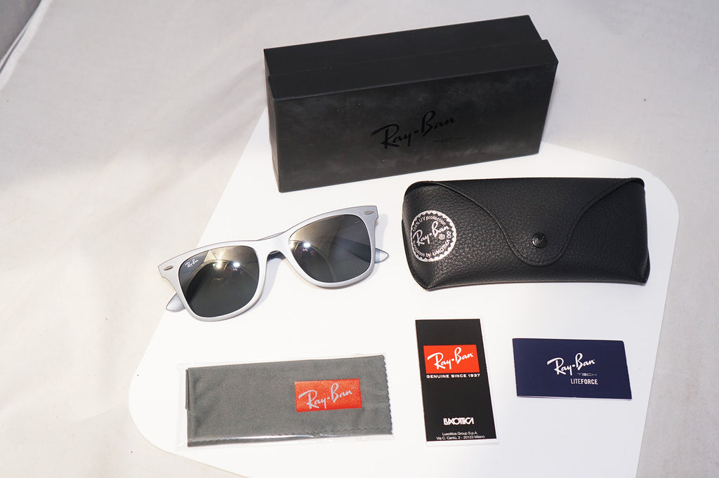 RAY-BAN New Mens Designer Mirror Sunglasses Silver Liteforce RB 4195 6017 15600
