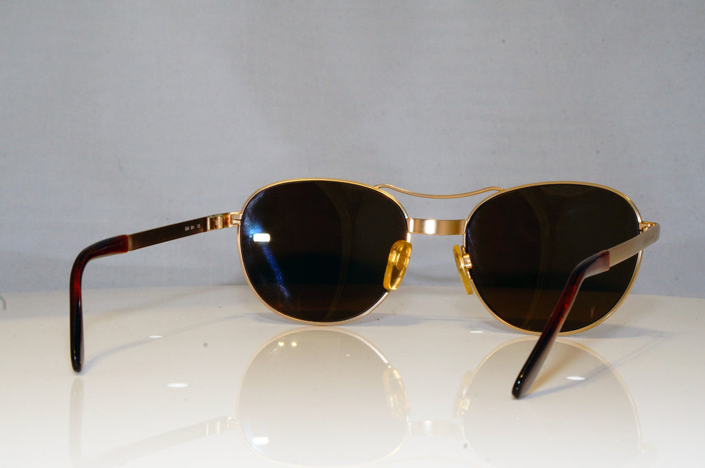 GIORGIO ARMANI Mens Vintage 1990 Designer Sunglasses Gold Aviator 644 904 17635
