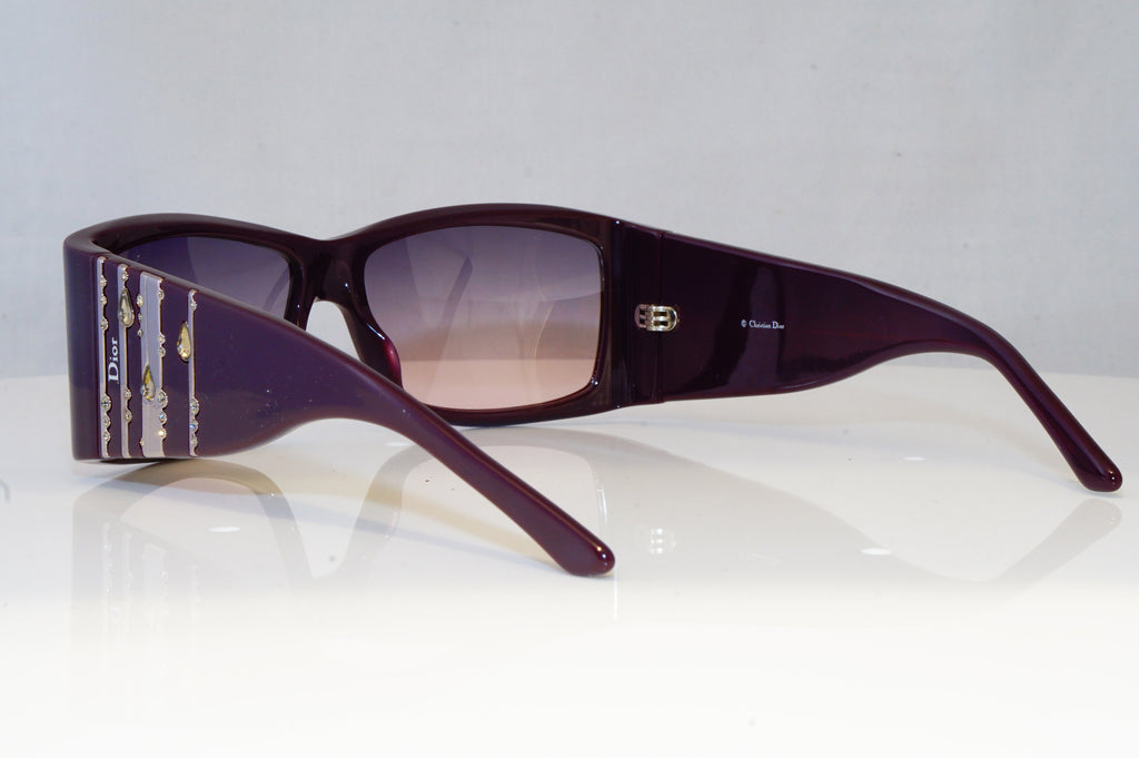 CHRISTIAN DIOR Womens Diamante Designer Sunglasses Purple DIOR RAIN2 RYY09 19584