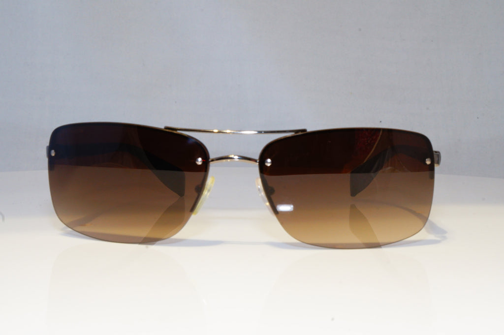 PRADA Mens Designer Sunglasses Black Rectangle SPS 50N 1BO-1A1 20837