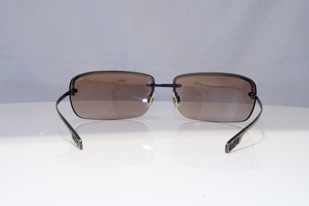 DOLCE & GABBANA Mens Vintage 1990 Sunglasses Brown Rectangle D&G 2121 D41 22141