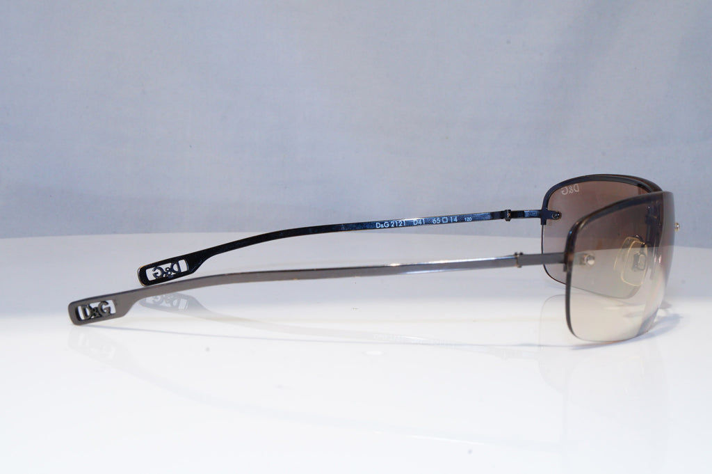 DOLCE & GABBANA Mens Vintage 1990 Sunglasses Brown Rectangle D&G 2121 D41 22141