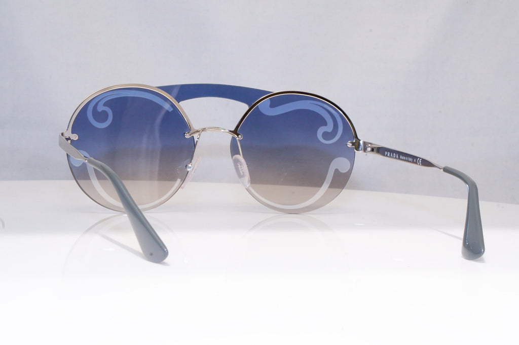 PRADA Womens Baroque Swirl Designer Sunglasses Silver SPR 65T 1BC-5R0 18792