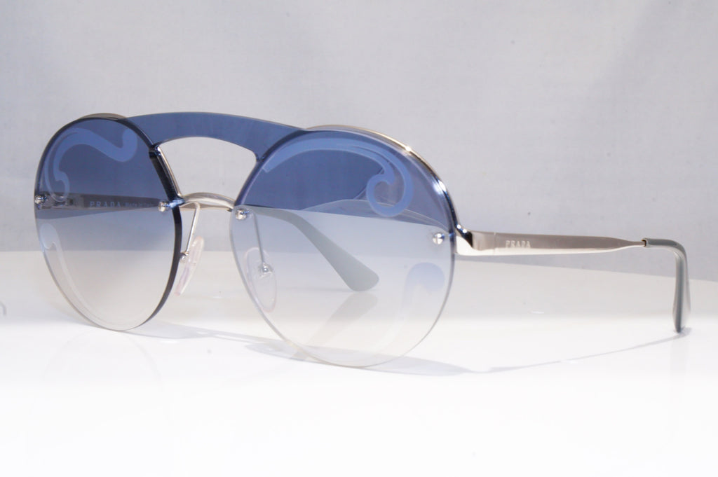 PRADA Womens Baroque Swirl Designer Sunglasses Silver SPR 65T 1BC-5R0 18792