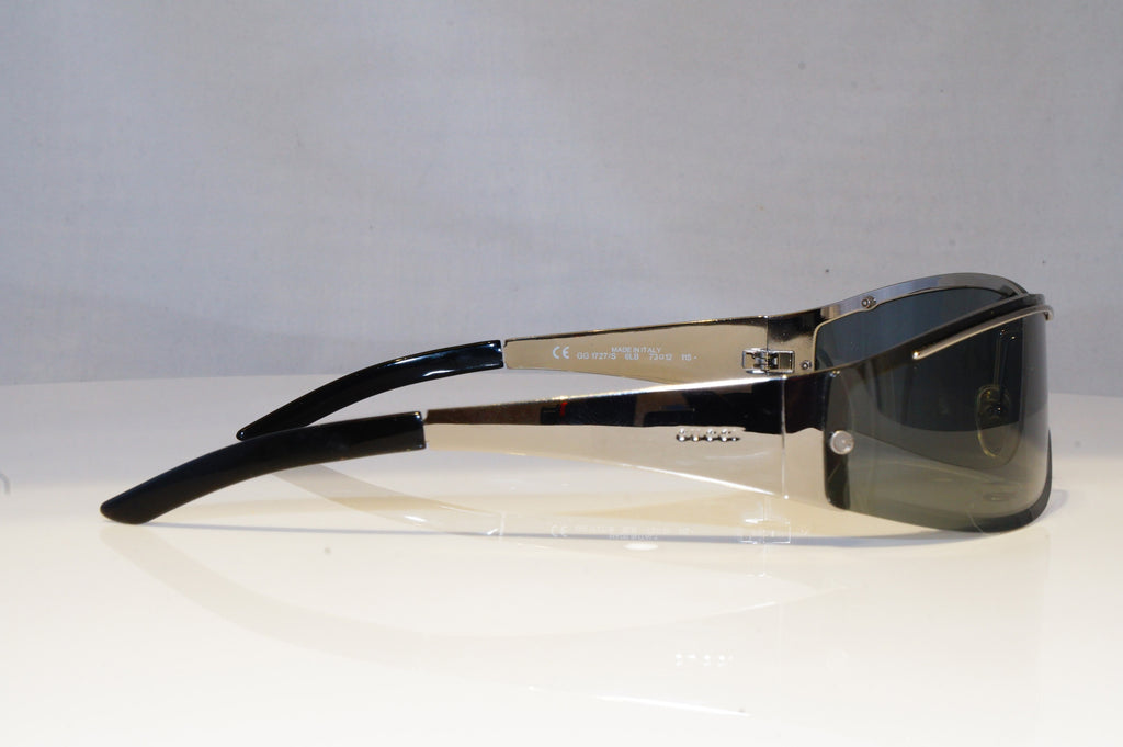 GUCCI Mens Polarized Vintage Designer Sunglasses Silver GG 1727 6LB 20468