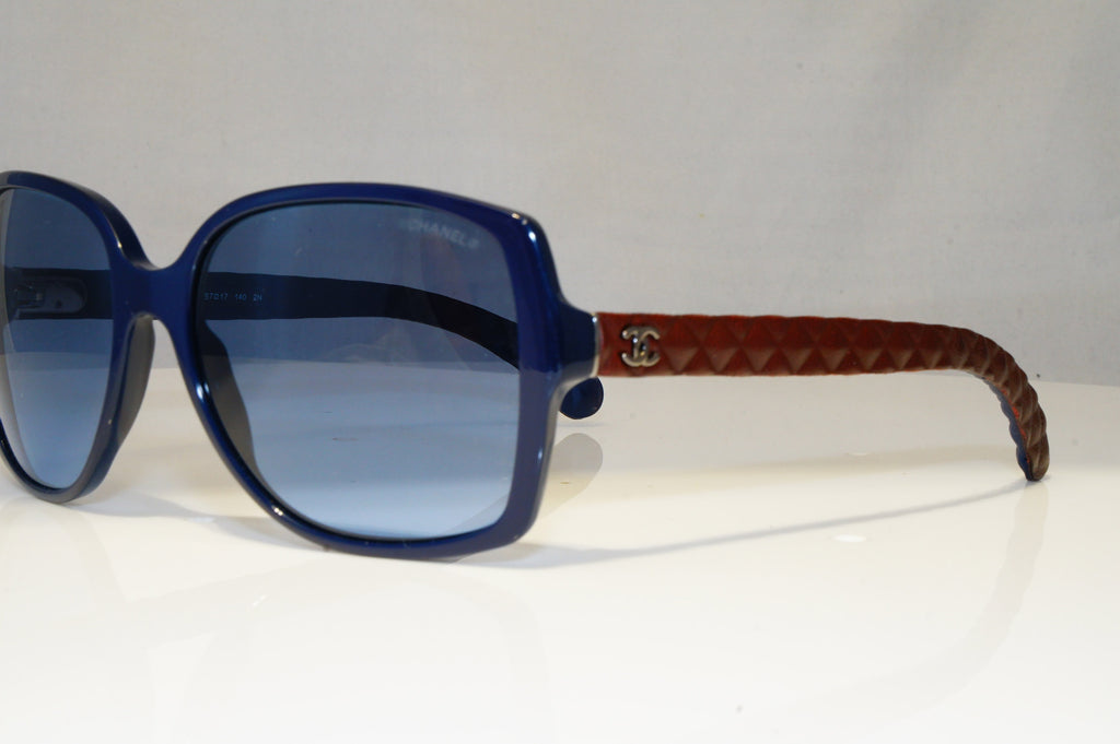 CHANEL Womens Designer Sunglasses Blue Square BROWN QUILTED 5289 1021/S2 22131