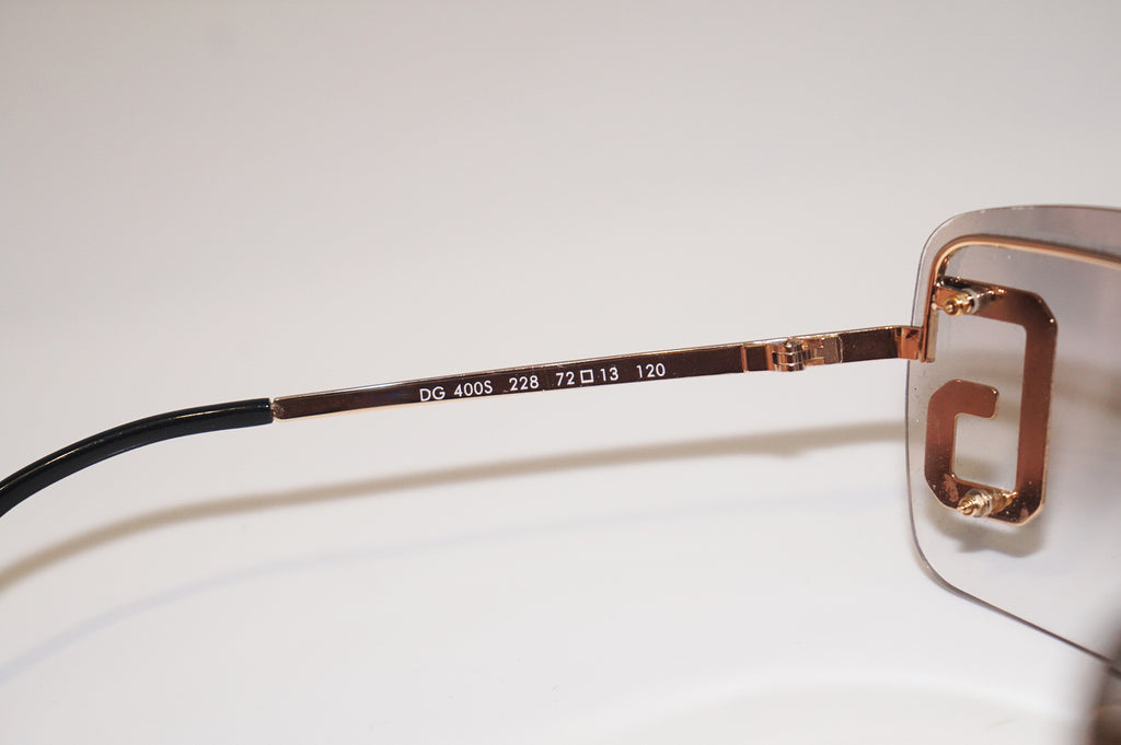 DOLCE & GABBANA Womens Designer Sunglasses Gold Oversized DG 400S 228 16265