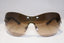 BVLGARI Womens Designer Crystal Sunglasses Brown Shield 6064 102/13 15463