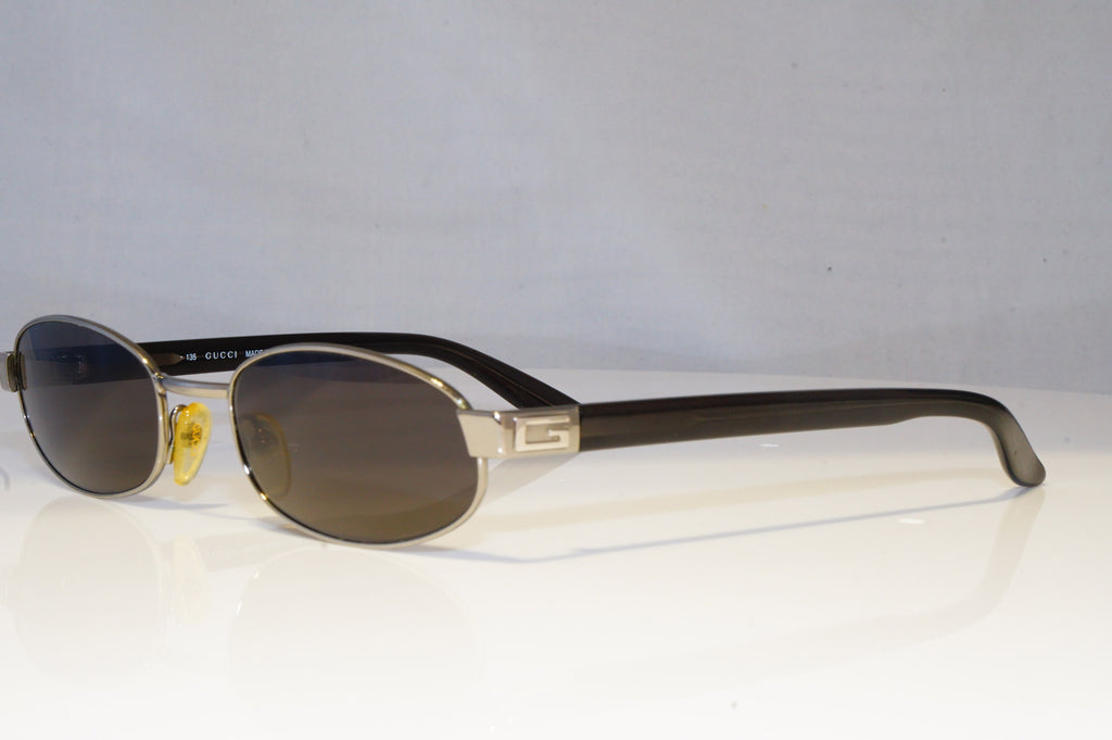 GUCCI Mens Womens Vintage Designer Sunglasses Black Rectangle GG 1640 E4W 20465