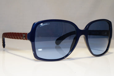 CHANEL Womens Designer Sunglasses Blue Square BROWN QUILTED 5289 1021/S2 22131