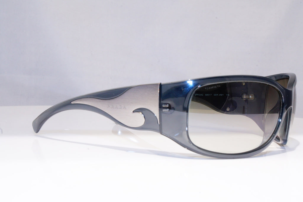 PRADA Womens Designer Sunglasses Grey Wrap SPR 03G OAR-4M1 18791