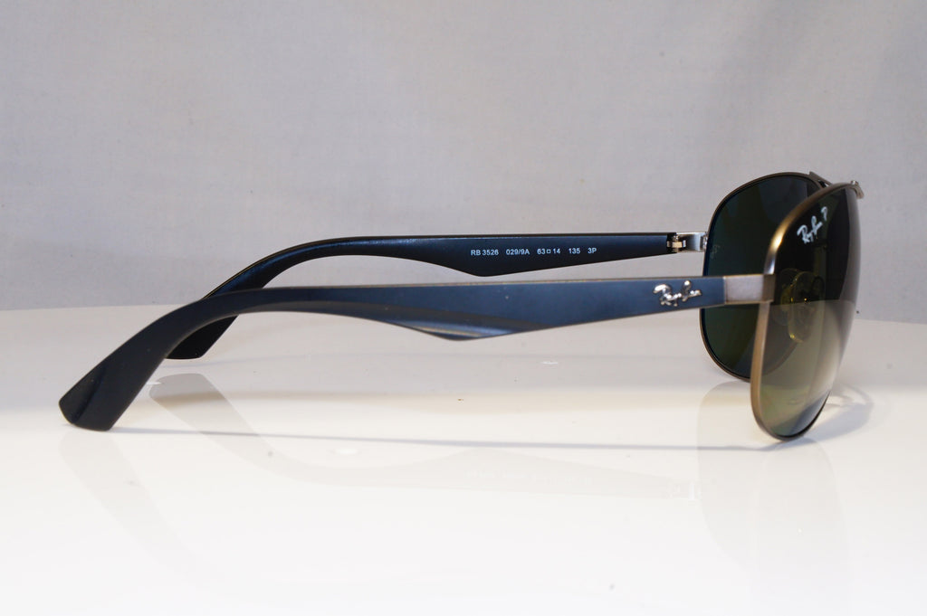 RAY-BAN Mens Polarized Designer Sunglasses Black Pilot RB 3526 029/9A 22134