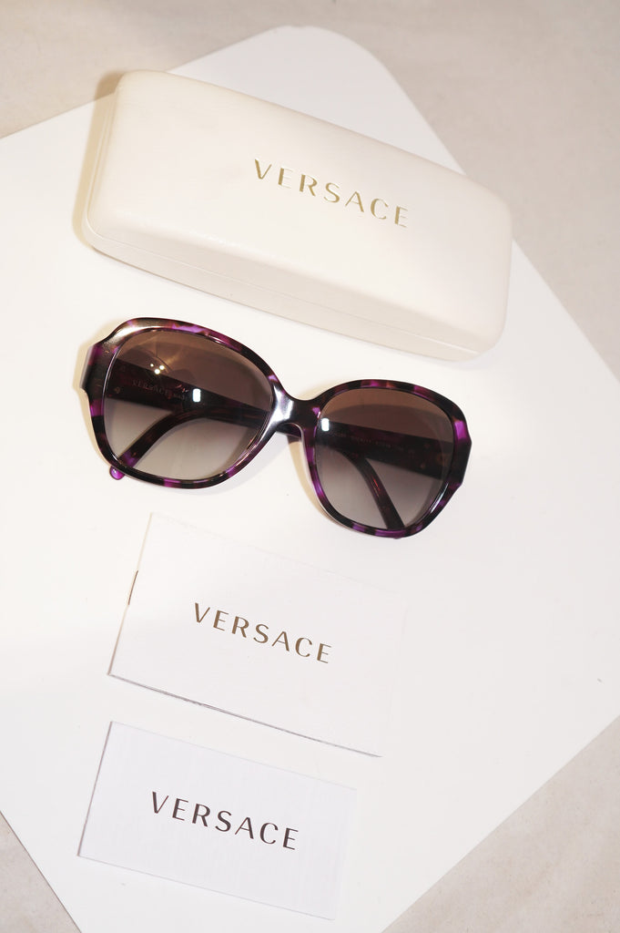 VERSACE Womens Designer Sunglasses Purple Butterfly MOD 4252 5024/11 15335