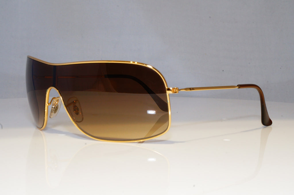 RAY-BAN Mens Designer Sunglasses Gold Shield RB 3341 001/13 20457