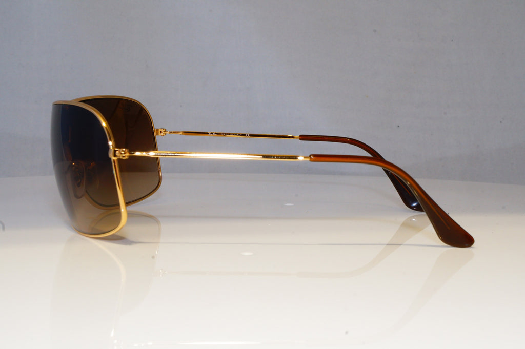 RAY-BAN Mens Designer Sunglasses Gold Shield RB 3341 001/13 20457