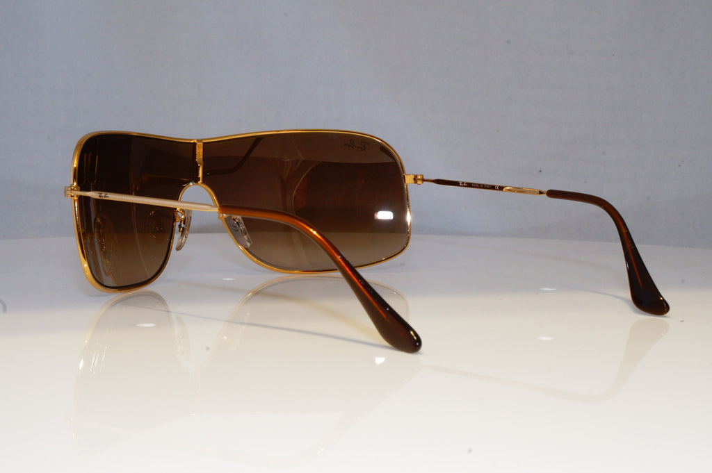 RAY-BAN Mens Designer Sunglasses Gold Shield RB 3341 001/13 20457