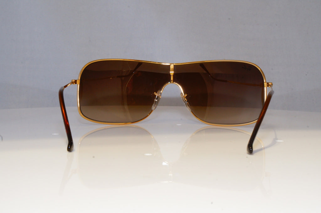 RAY-BAN Mens Designer Sunglasses Gold Shield RB 3341 001/13 20457