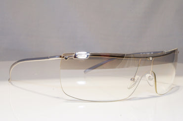 GUCCI Mens Womens Vintage Designer Sunglasses Silver Shield GG 1719 010 22024