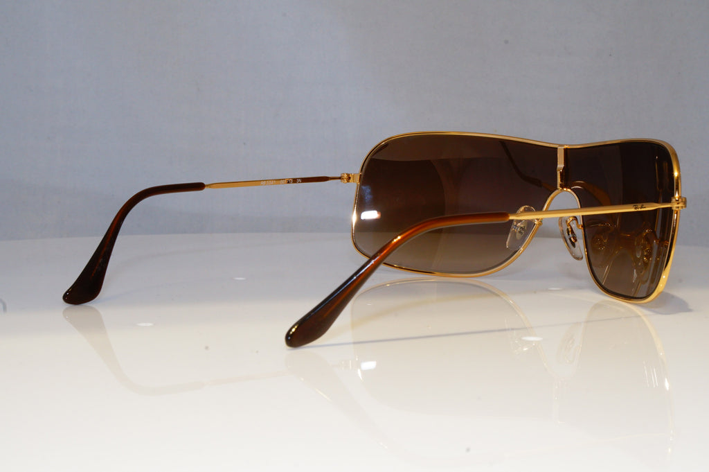 RAY-BAN Mens Designer Sunglasses Gold Shield RB 3341 001/13 20457