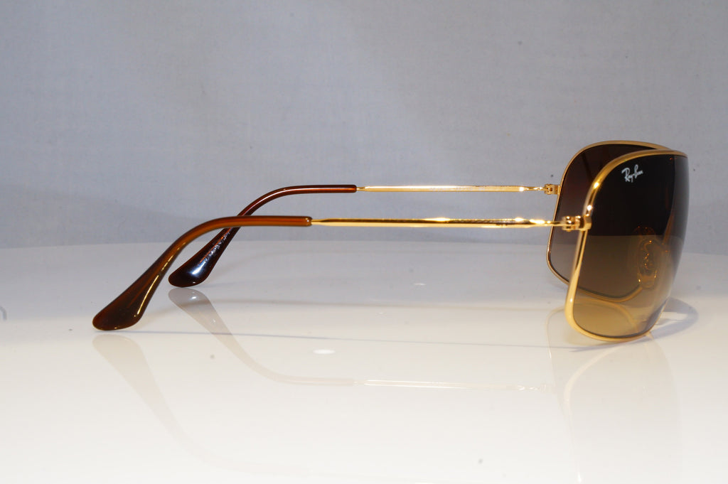 RAY-BAN Mens Designer Sunglasses Gold Shield RB 3341 001/13 20457