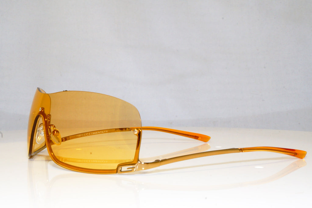 GUCCI Mens Vintage 1990 Designer Sunglasses Gold Shield GG 1690 577IC 17610