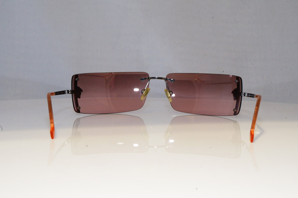 VERSACE Womens Diamante Designer Sunglasses Silver Rectangle N29 1001/7E 20459