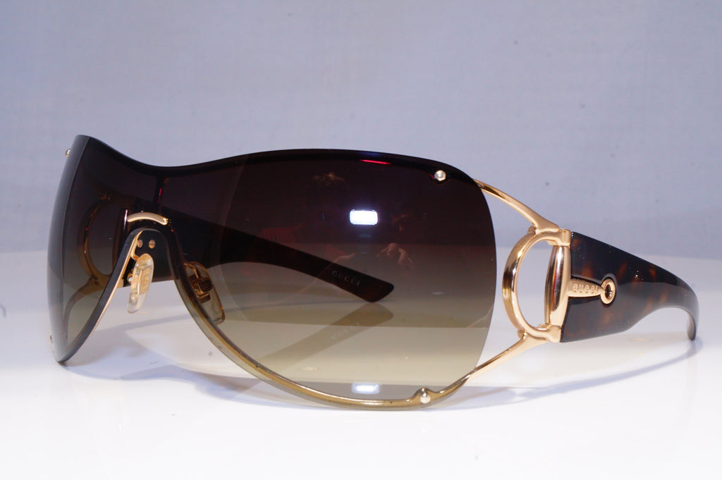 GUCCI Womens Designer Sunglasses Brown Shield GG 2764 RERMH 19832