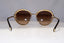 BVLGARI Womens Diamante Designer Sunglasses Gold Round 6101 278/13 22132