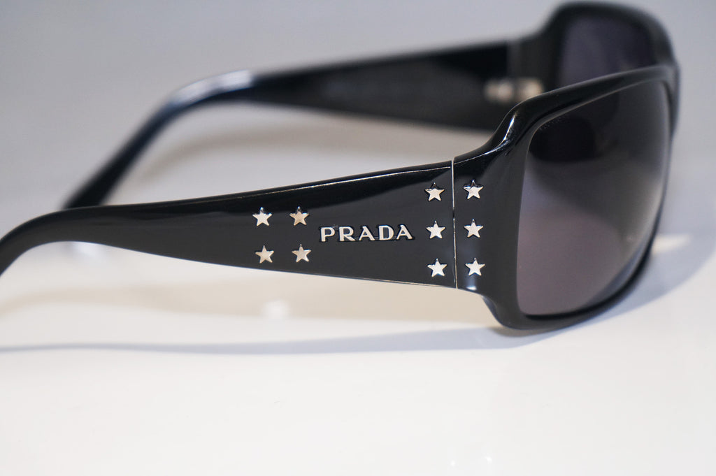 PRADA Womens Designer Star Sunglasses Black Square SPR 19G 1AB-1A1 15490