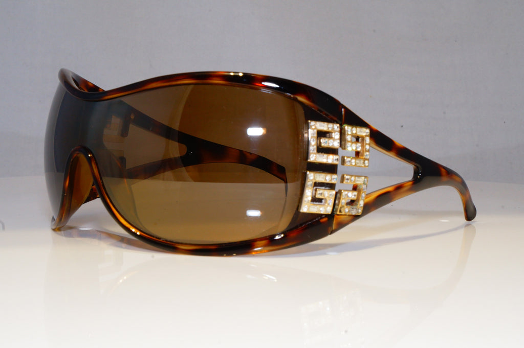 GIVENCHY Womens Diamante Oversized Designer Sunglasses Shield SGV 632S 9QC 20456