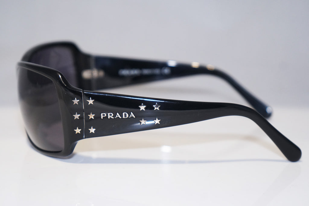 PRADA Womens Designer Star Sunglasses Black Square SPR 19G 1AB-1A1 15490