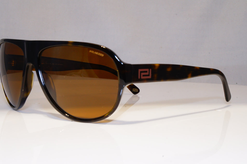 VERSACE Mens Polarized Designer Sunglasses Brown Pilot 4231 108/83 22021