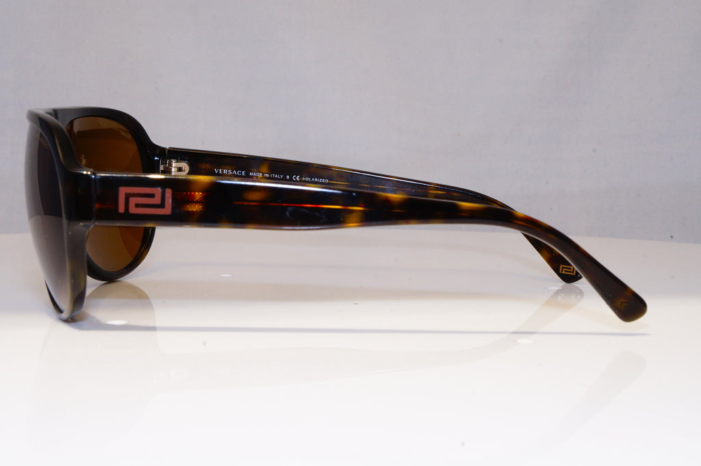 VERSACE Mens Polarized Designer Sunglasses Brown Pilot 4231 108/83 22021