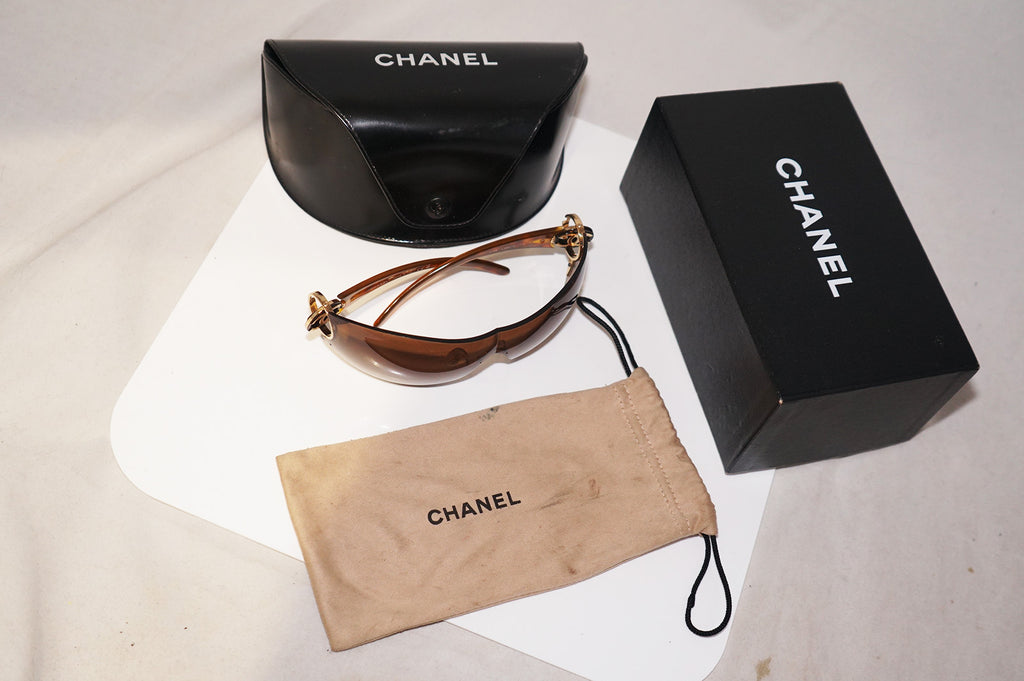 CHANEL Womens Designer Sunglasses Brown Shield 4146 C260/13 15465
