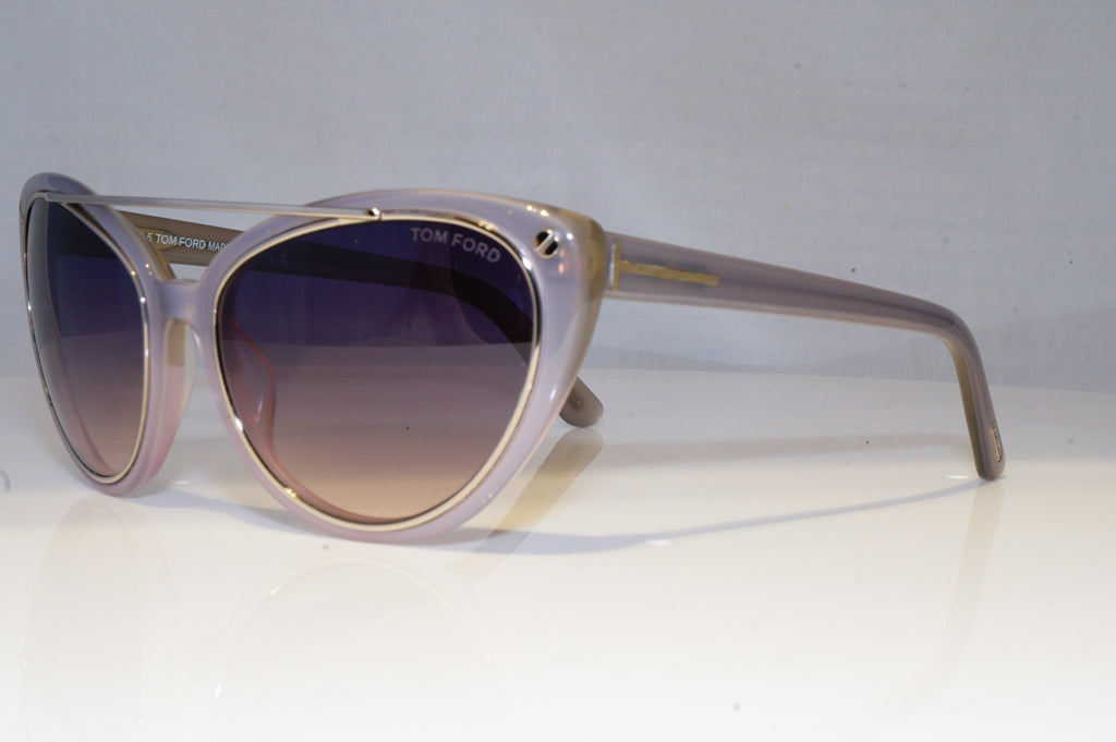 TOM FORD Womens Designer Sunglasses Grey Cat Eye Edita TF 384 80B 20445
