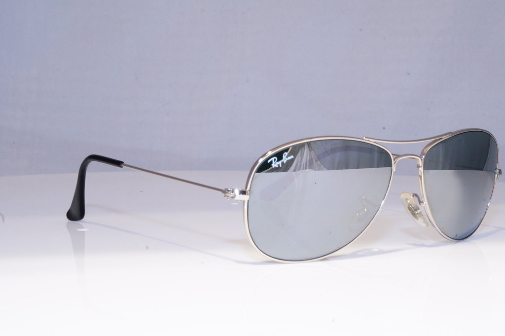 RAY-BAN Mens Mirror Designer Sunglasses Silver Pilot COCKPIT RB 3362 SLV 19836