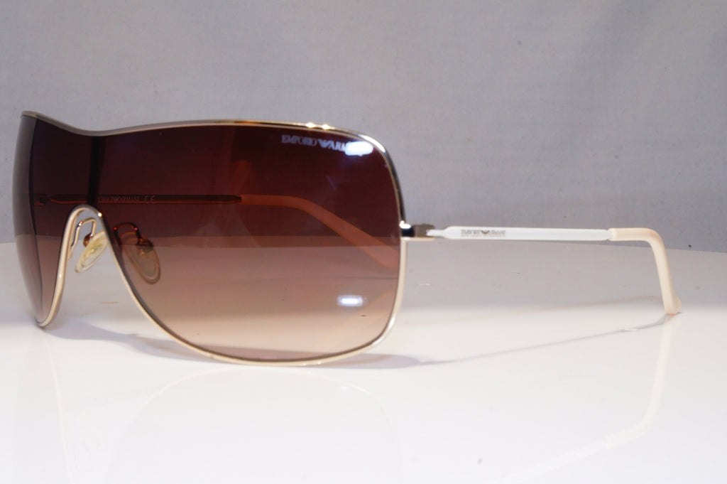 EMPORIO ARMANI Mens Womens Polarized Sunglasses Silver Shield EA9818 216CC 22139