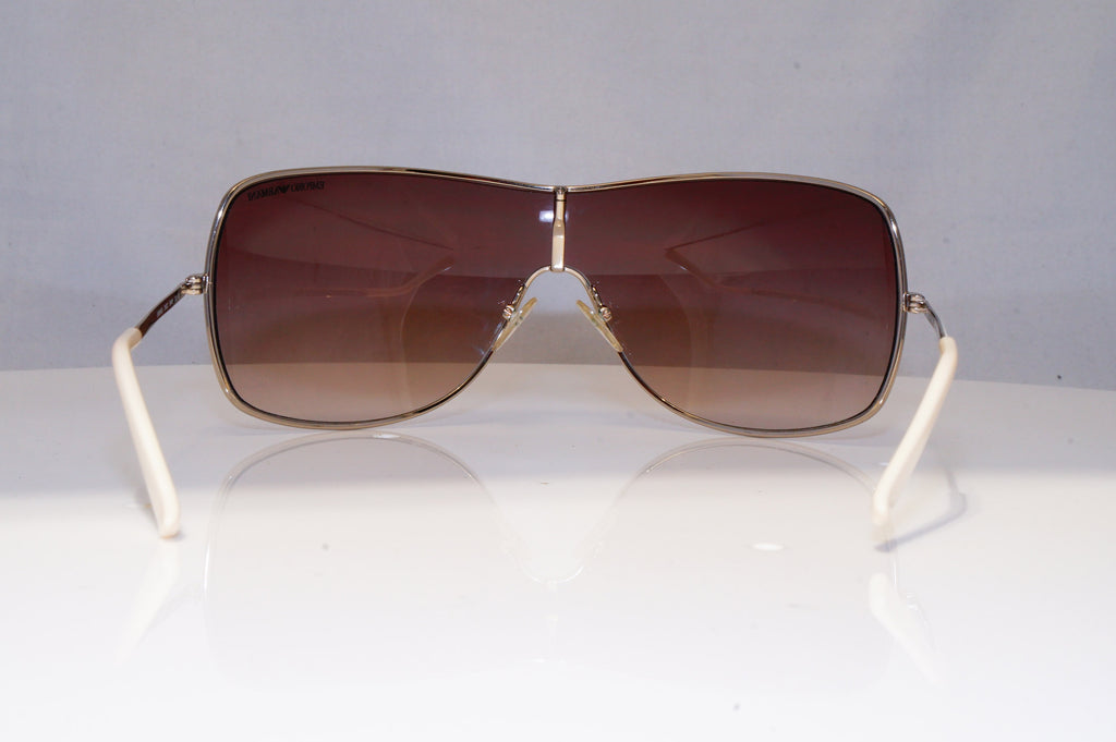 EMPORIO ARMANI Mens Womens Polarized Sunglasses Silver Shield EA9818 216CC 22139