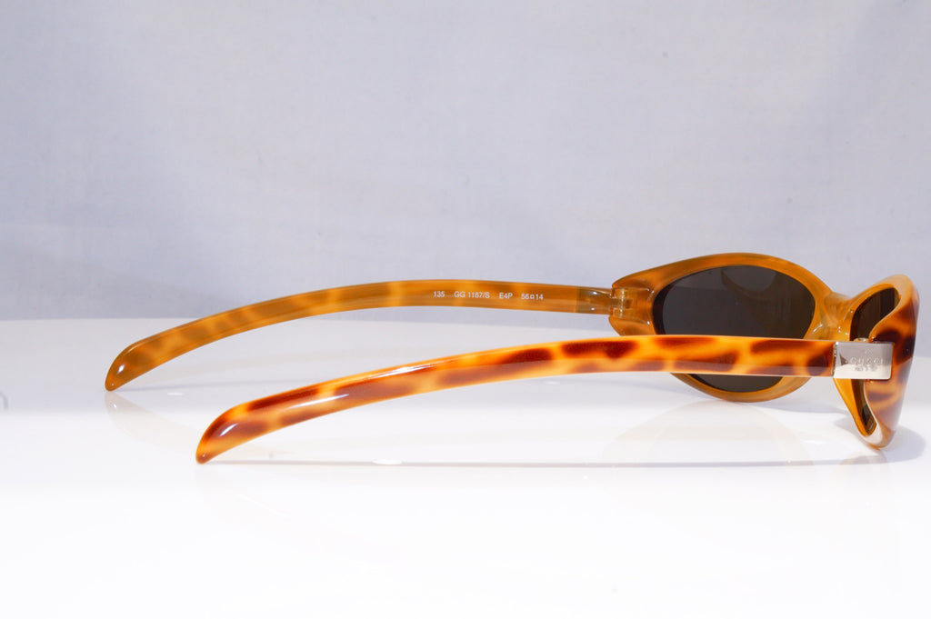 GUCCI Mens Womens Unisex Vintage 1990 Designer Sunglasses Brown 1187 E4P 18763
