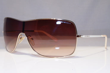 EMPORIO ARMANI Mens Womens Polarized Sunglasses Silver Shield EA9818 216CC 22139