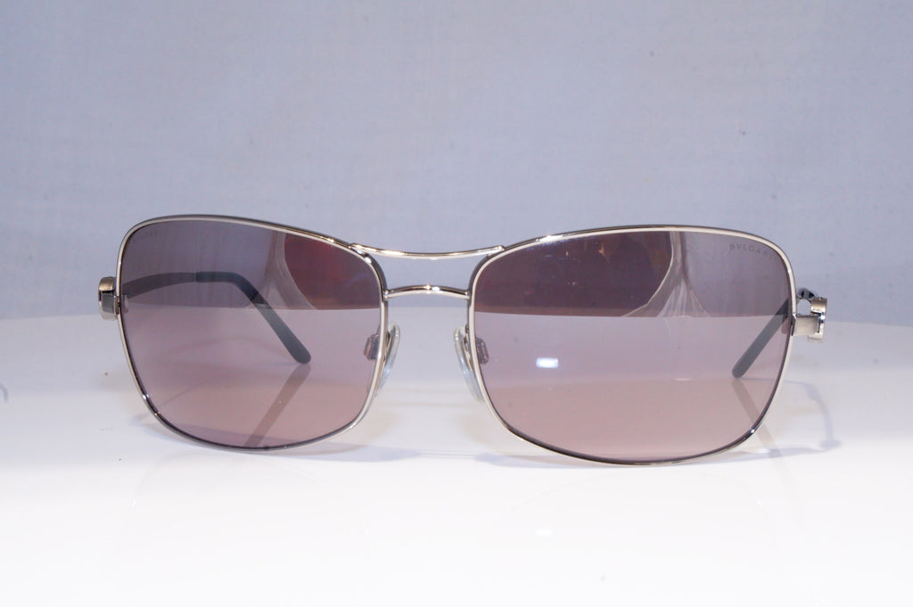BVLGARI Mens Womens Designer Sunglasses Silver Square 630 104/7R 19828