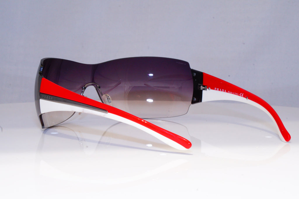 PRADA Mens Womens Designer Sunglasses Red Shield SPR 54G 5AV-5D1 19819