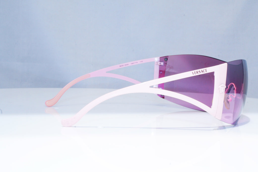 VERSACE Womens Designer Sunglasses Pink Shield 2034 1067/7A 18800