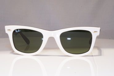 RAY-BAN Mens Womens Designer Sunglasses White Wayfarer RB 2140 956 22133