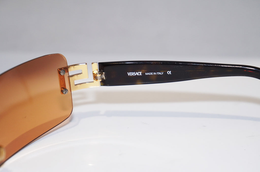 VERSACE Womens Designer Sunglasses Orange Rectangle MOD 2010 1002/7H 15474