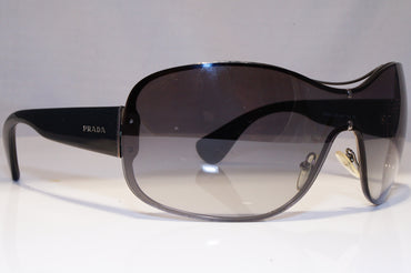 PRADA Womens Oversized Designer Sunglasses Black Shield SPR 630 5AV-3M1 22045