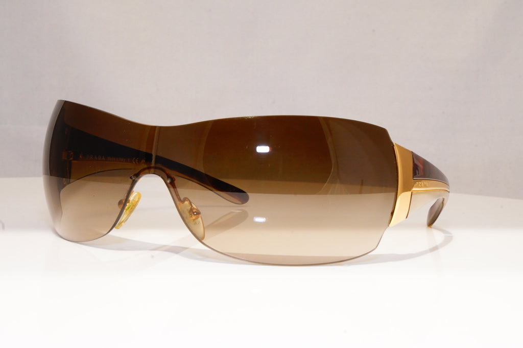 PRADA Mens Designer Sunglasses Brown Shield SPR 54G 5AK-2Z1 18771